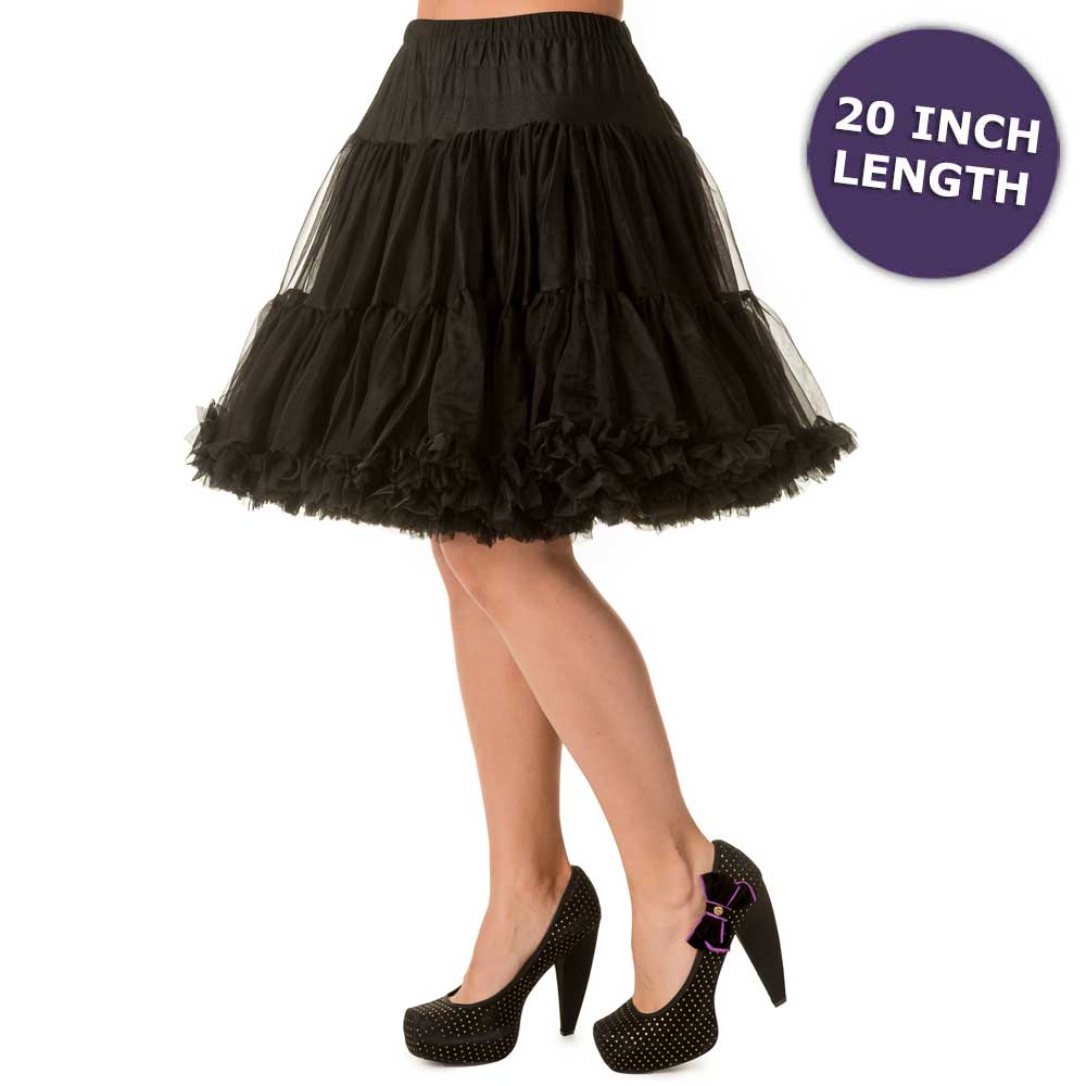 Petticoat zwart - Vintage Retro Rockabil Petticoat zwart - Vintage Retro Rockabil