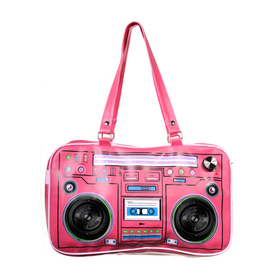 Grote stereo speaker tas roze - Banned Grote stereo speaker tas roze - Banned