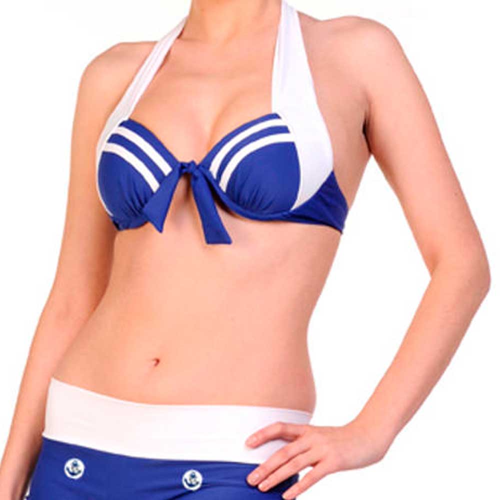 Sailor Girl retro bikini top marine blau Sailor Girl retro bikini top marine blau