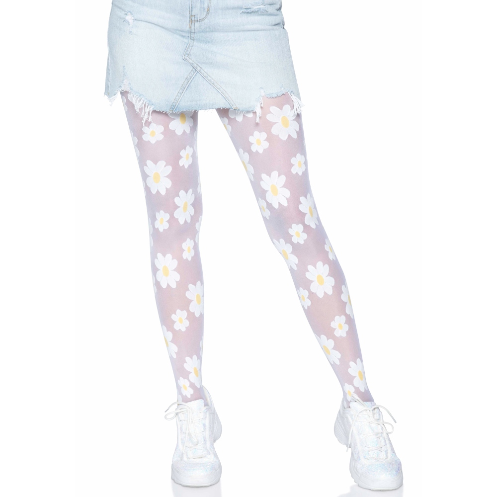 Leg Avenue Sweetheart Strumpfhose – Knielang, Schwarz Mit Pinken Streifen