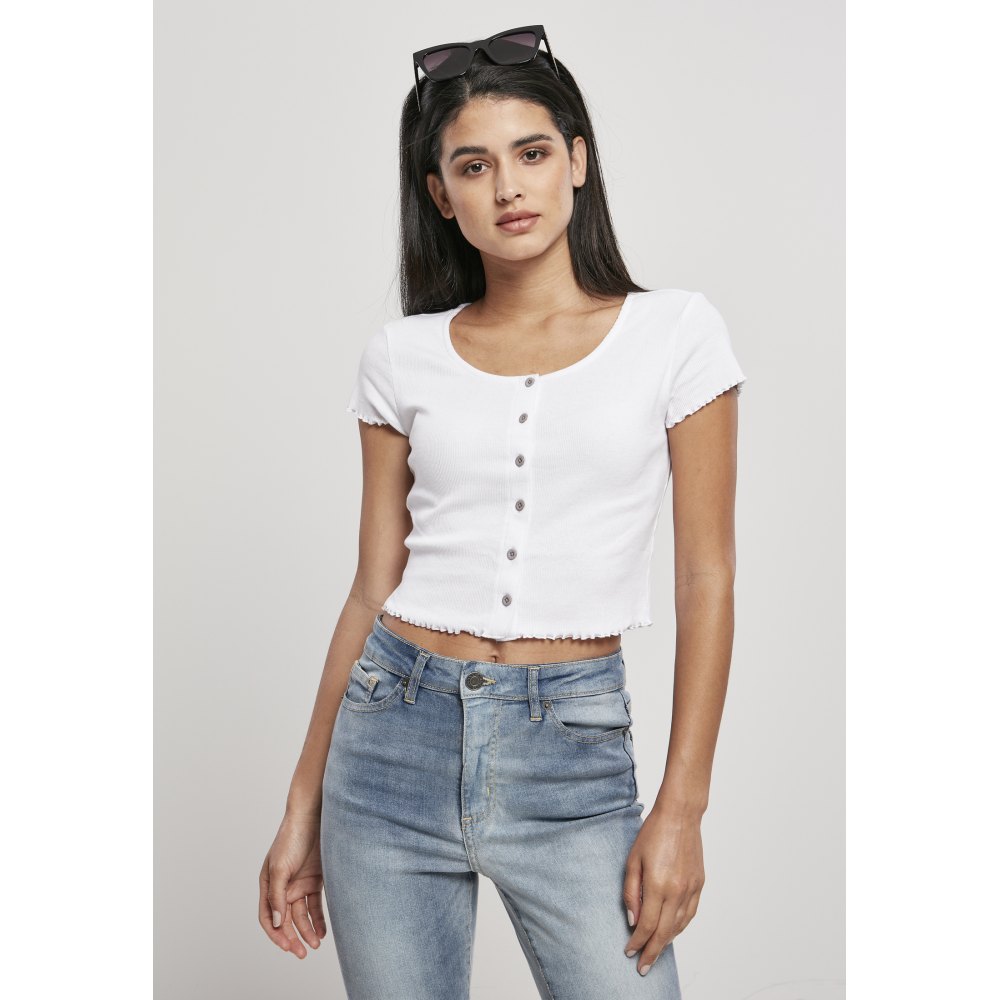 crop top with buttons