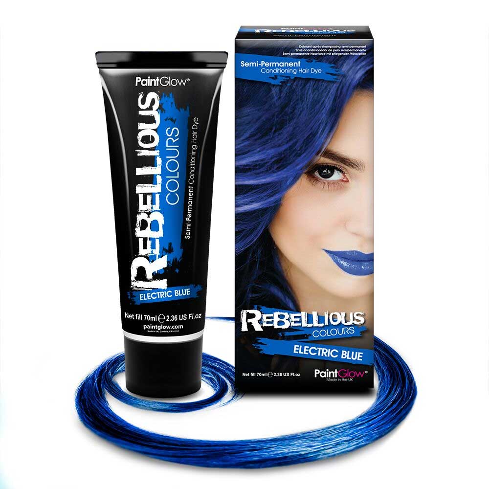 Electric Blue, semi permanent haircolour Electric Blue, semi permanent haircolour
